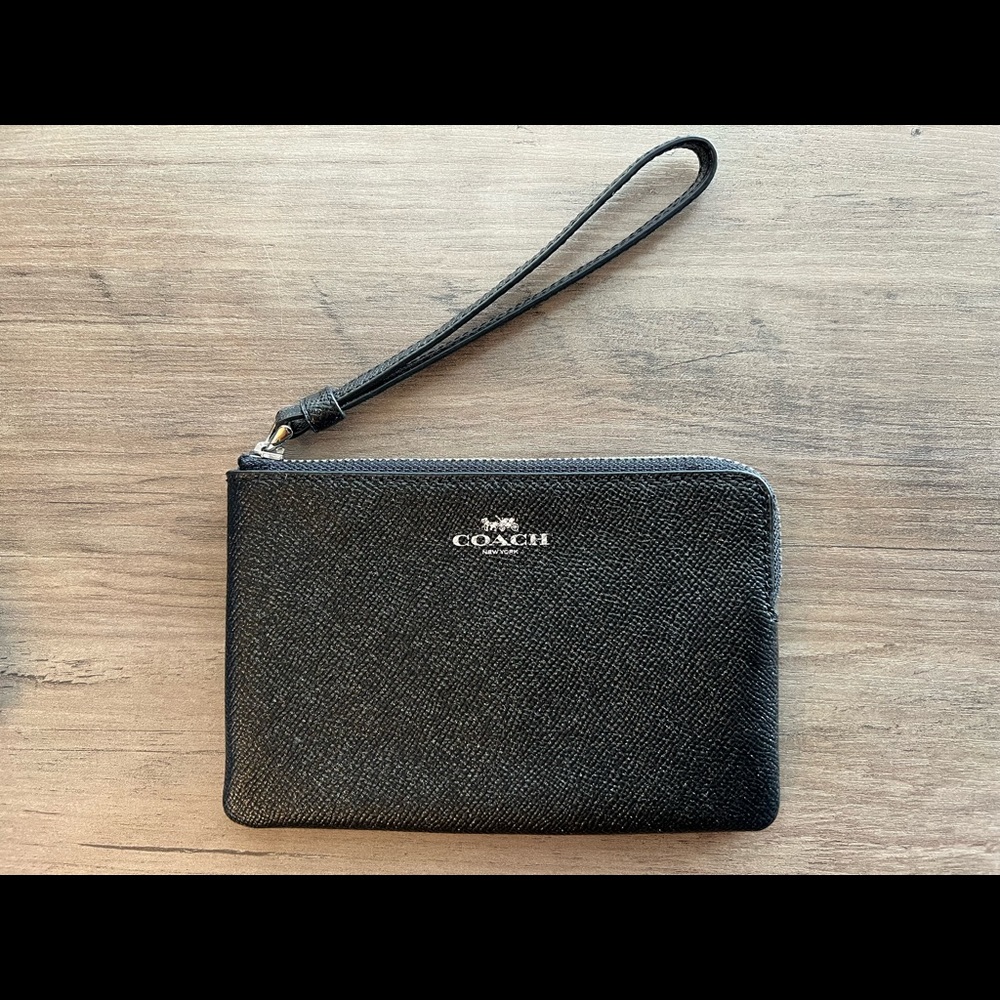 Coach Corner Zip Wristlet